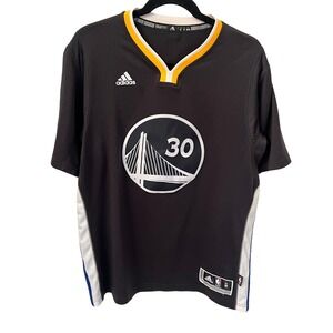 Adidas Golden State Warriors Stephen Curry 30 Swingman Jersey. Black.  Mens M